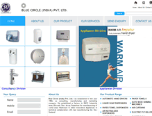 Tablet Screenshot of bluecircleindia.com